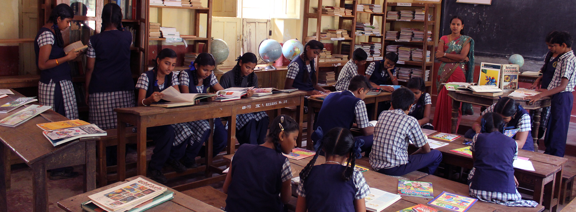 Bhagini Seva Samaja - Library Banner